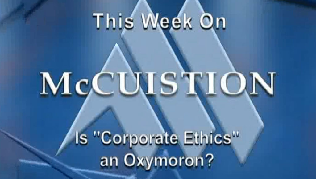 Is Corporate Ethics An Oxymoron